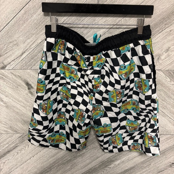 Scooby Doo | Checkered Cartoon Print Shorts - Picture 3 of 4